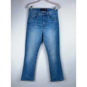 Veronica Beard Jeans Carly Kick Flare High Rise Denim Clearwater Wash Size 28